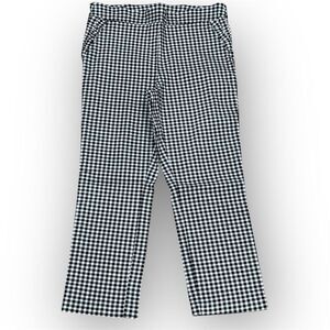 JL Jules & Leopold Gingham Plaid Stretch Pull on Cropped Pants, Women’s Medium